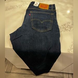 Levi's Men's Dark Blue Straight Jeans